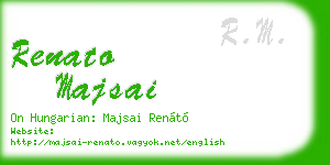 renato majsai business card